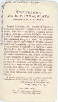 O Maria concepita senza peccato Verso