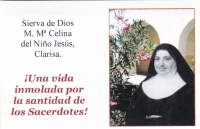 Sierva de Dios M.M.Celina del Nino Jesus, Clarisa